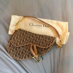 Cristian Dior Saddle purse